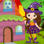 Games4King Cute Witch Escape Walkthrough